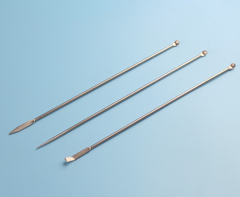 Stainless steel micro-drug spoon 3 sets of bait additive spoon 3 * 1 small spoon double head one spoonful scraping spoon