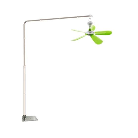 The new Zhonglian bold and telescopic floor-to-ceiling micro-fan small ceiling fan bracket stainless steel bed fixed frame extended boom