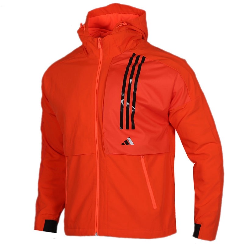 Adidas Adidas Men's Spring New Red Woven Sportswear Hooded Jacket Fm9420