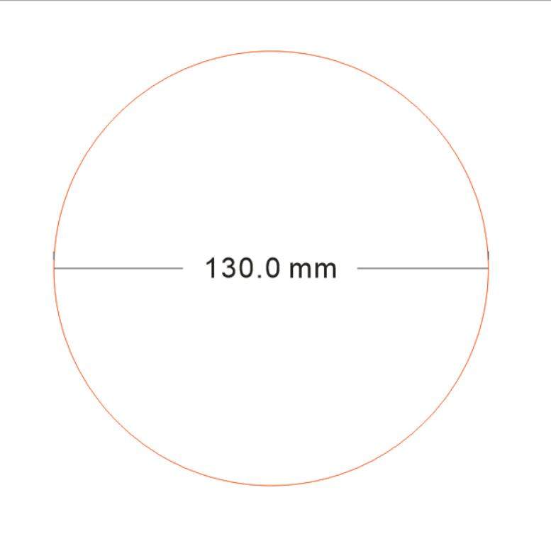 Round, 130PET off-type non-stick protective film adhesive quick separation of two sides silicone oil anti-oil protective film