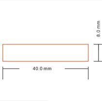 40X8pet button battery rl44 Qing highland barley insulation sheet strip isolation pvc macrilla film full transparent plastic leather material