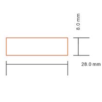 peet insulation strip pvc button battery shielded hood isolated mella protective film 28X8 milk white transparent plastic sheet