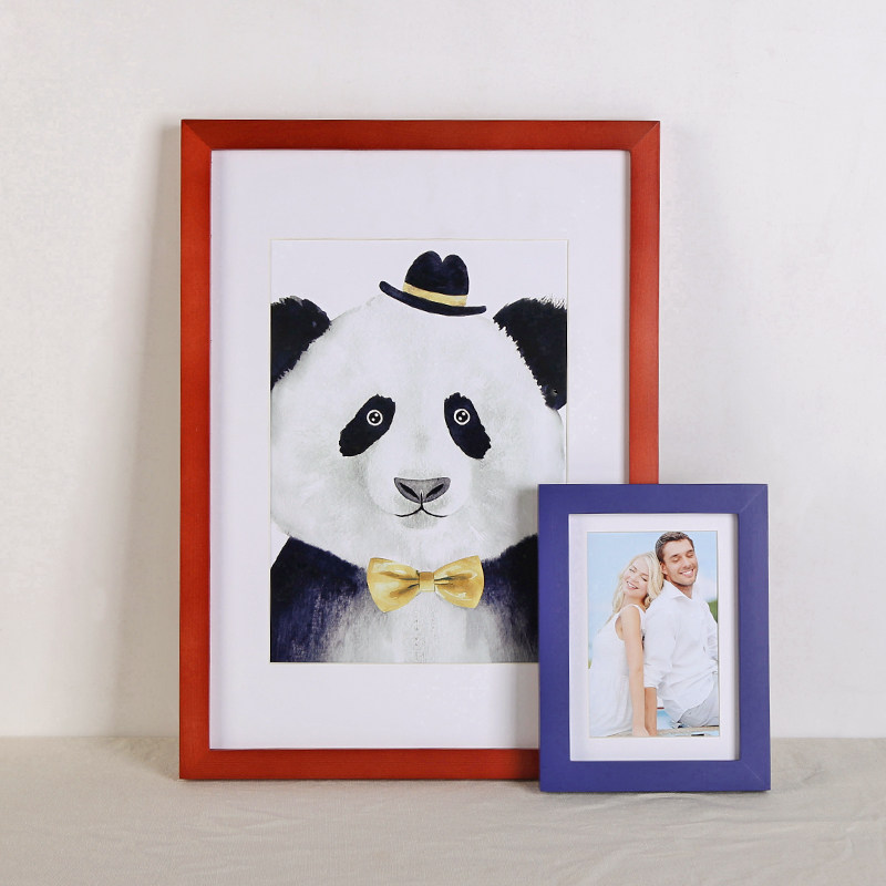 Solid wood photo frame Wall frame 45*60 medium 20 small 24 inches 16K32 open 18 14 A2 30*35x50 mounted