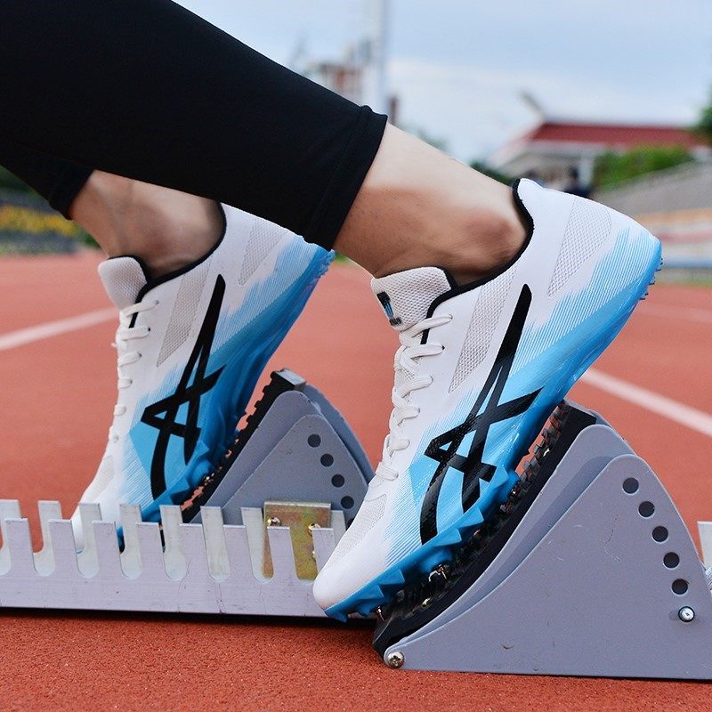 Huaqiang pull back track and field spikes 7 spikes competition running training high school entrance examination professional male and female students middle and long distance running 8 spikes shoes