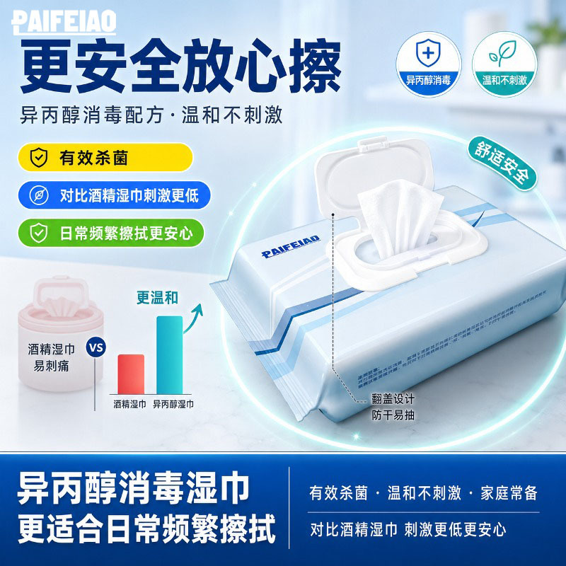 Pafeio Disinfectant Wipes Are Easy to Carry, Clean in Just One Wipe, Suitable for Household Hygiene, Are Gentle and Non-Irritating, and Effectively Kill Bacteria