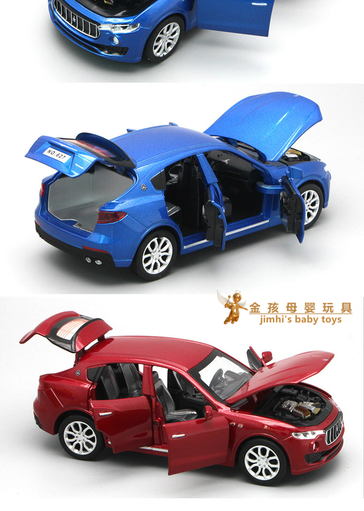 Mô hình xe hợp kim sáu cửa Wanbao Maserati Mô phỏng trẻ em kéo lại đồ chơi xe con trai hợp kim - Chế độ tĩnh xe mô hình tĩnh