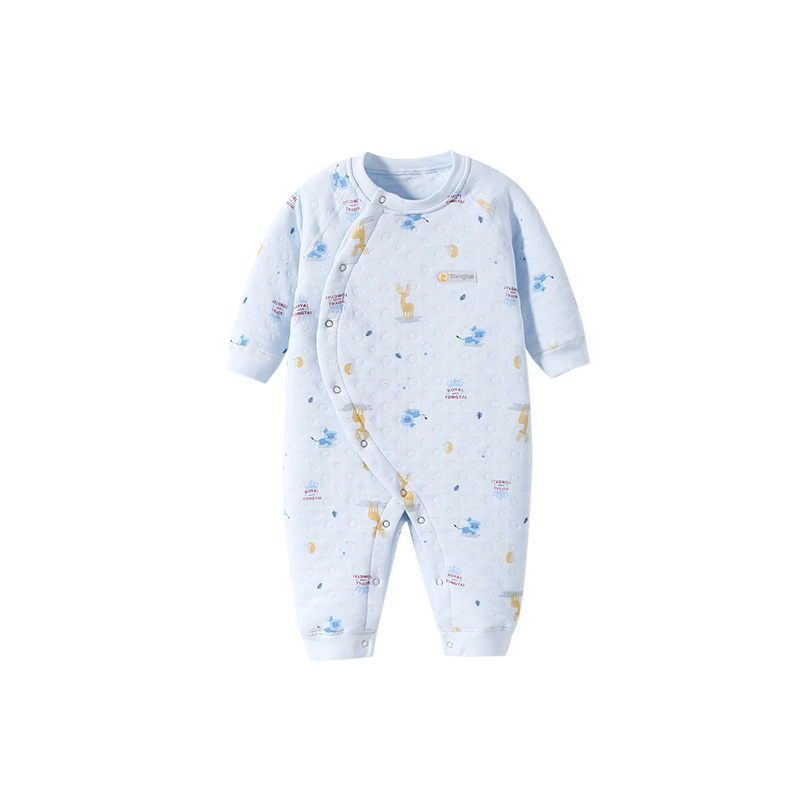 热销869件限时2件3折童泰新生婴儿儿衣服秋冬套装宝宝纯棉连体衣春秋保暖婴儿秋装夹棉