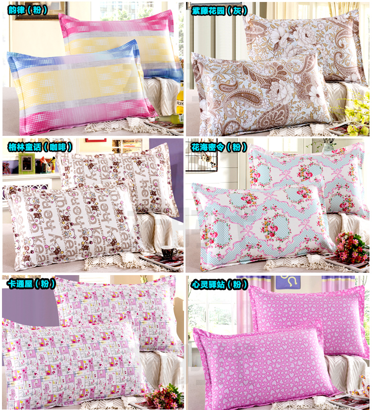 Thời đại mở rộng gối bông đệm cặp gối đơn gối bông gối 48 * 74cm - Gối trường hợp gối tựa đầu ô tô