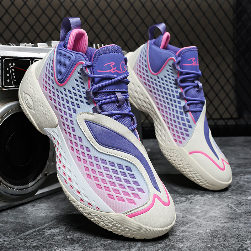 Anti-Wu 5Th Generation Lightweight Cushioning Basketball Shoes Men's Luminous Version Professional Competition Non-Slip Wear-Resistant Sports Shoes Outdoor Court Shoes