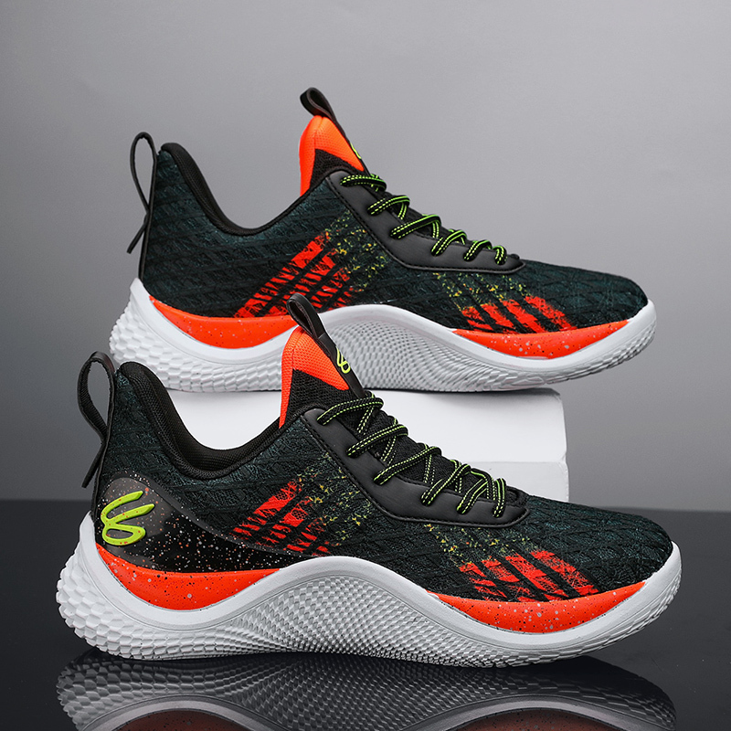 Original Curry 10 Basketball Shoes for Men and Women, Curry10 Flow Shock-Absorbing Low-Top Practical Sports Shoes