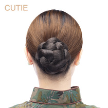 Delicate wig small hair bag Fashion retro dish hair bun Bridal wig meatball hair bract bud head