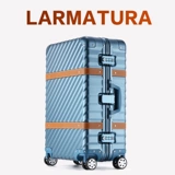 OCCA Элитный металлический кожаный ретро чемодан для путешествий, алюминиево-магниевый сплав