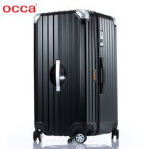 Occa Pure PC Black Trolley Luggage 30 Large Capacity Family Travel Travel Luggage Multiple People Travel Luggage