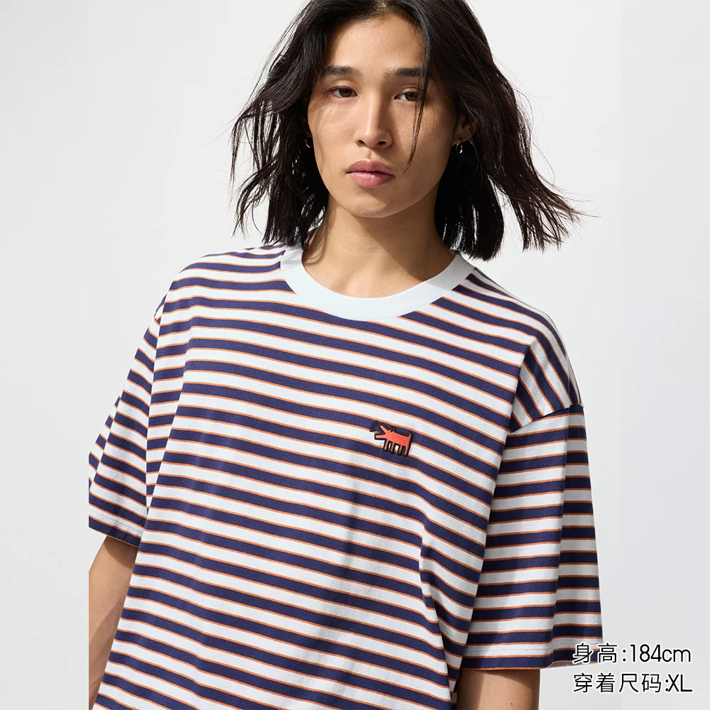 Футболка унисекс UT NY POP ART с принтом от Uniqlo, футболка с коротким рукавом, 26 весна-лето новая стиль 485067