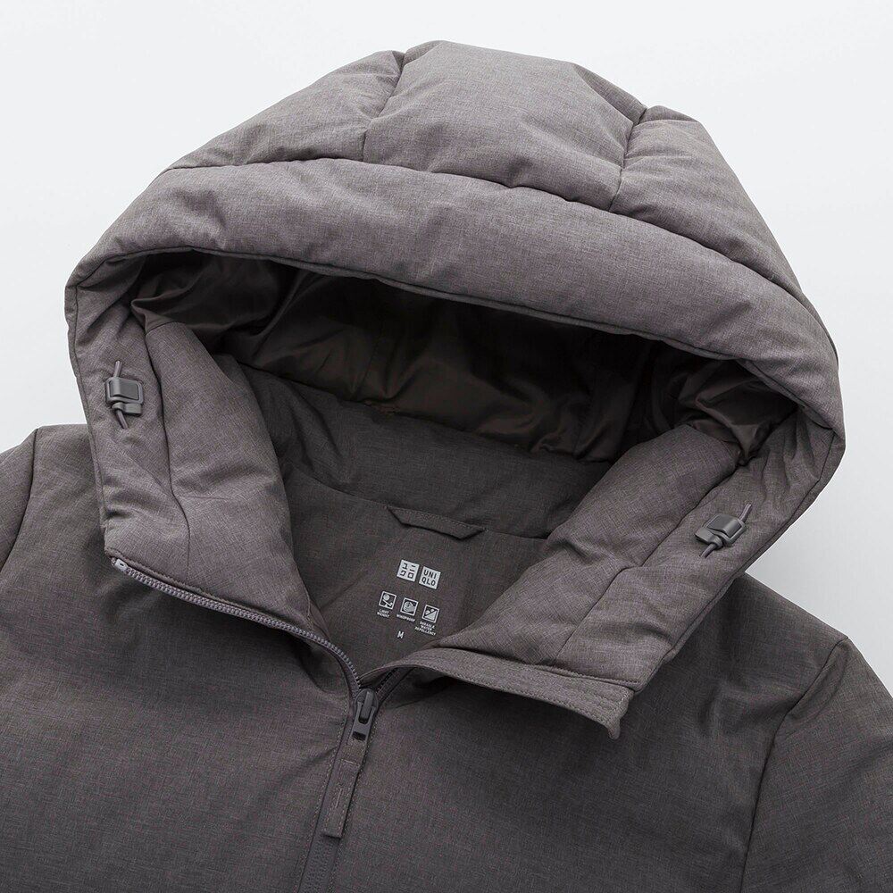 women seamless down hooded short coat