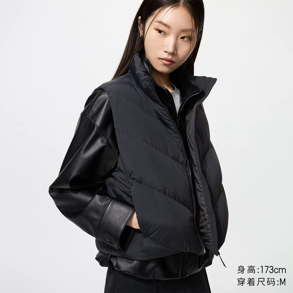 [Uniqlo женский пуховый жилет без рукавов из PUFFTECH, стильный жилет-брюшко 479210]