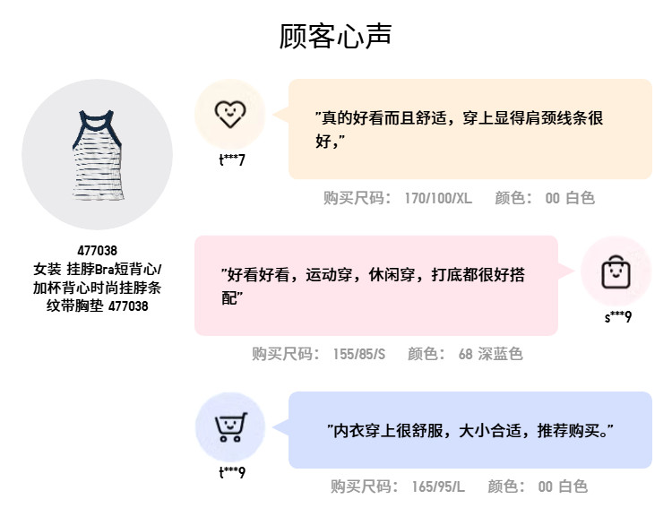 Uniqlo женщины Короткий бюстгальтер жилет / Добавить чашку жилет мода Повесите мою шею полоса лифчик 477038 