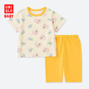 49元包邮 UNIQLO 优衣库 婴幼儿Peppa Pig睡衣(短袖) 413795