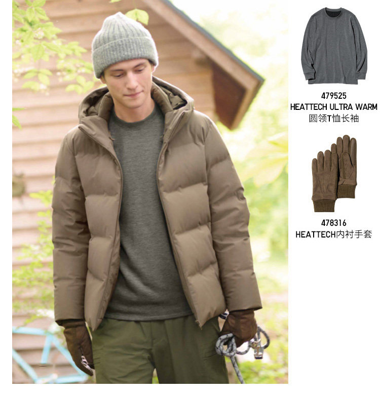 Перчатки 优衣库男装女装heattech内衬手套防寒保暖可触屏478316 Uniqlo