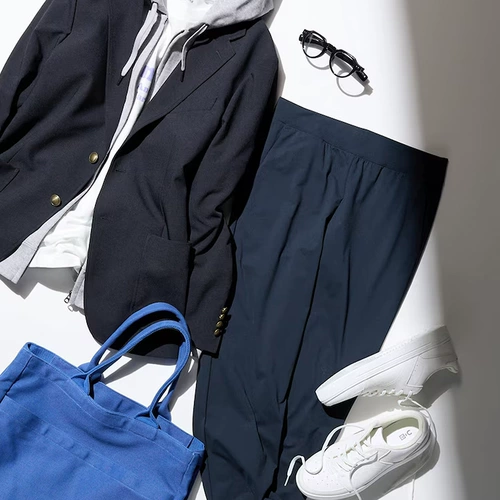 Uniqlo Женская атмосфера высокого эластичного спорта, завязывание штанов/супер эластичные и беззаботные брюки, круто ощущение 465784