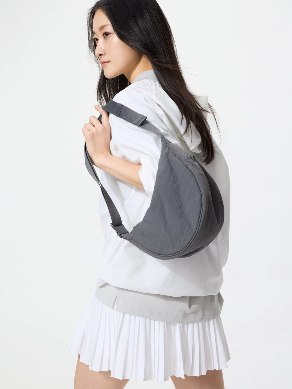 Uniqlo women's men's shoulder bag/shoulder dumpling bag shoulder strap adjustable 26 spring and summer new style 481610