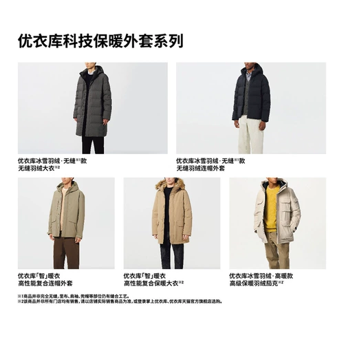 Uniqlo, толстовка с капюшоном, удерживающая тепло куртка с пухом