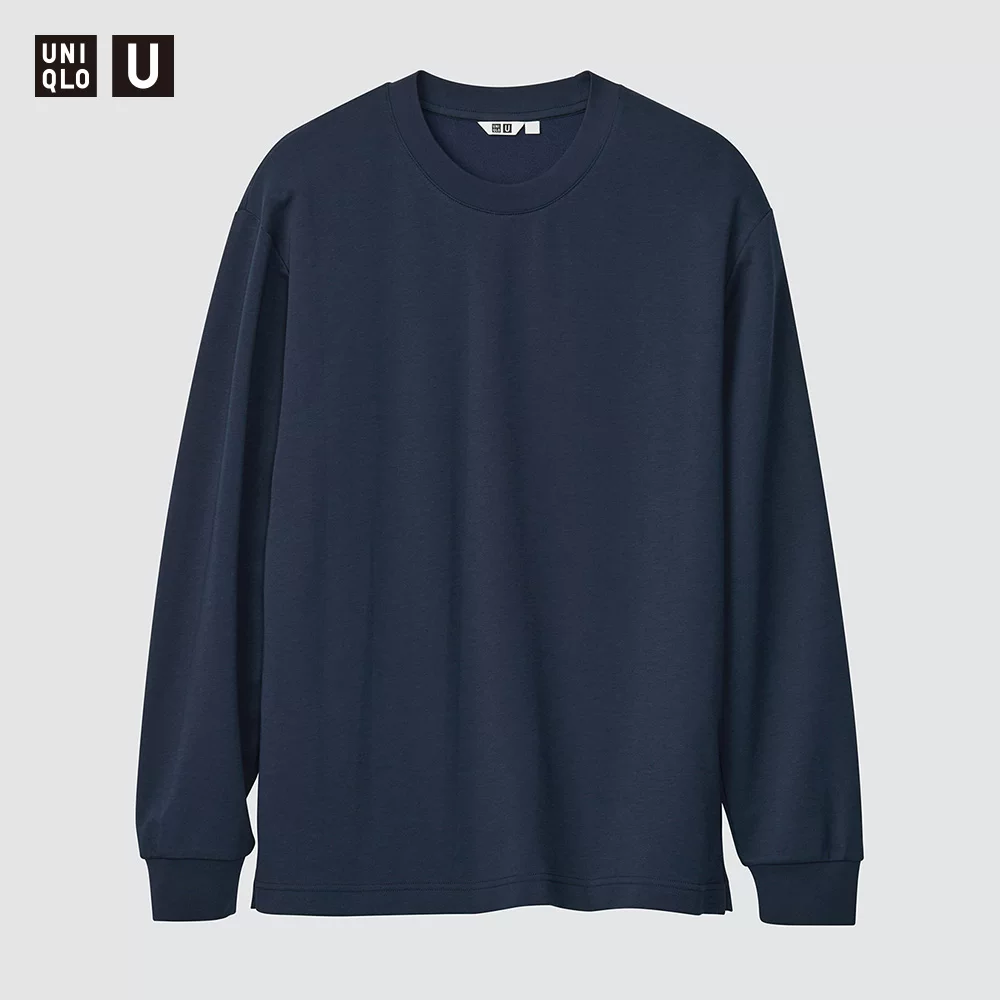 Мужская и женская футболка с коротким рукавом Master T AIRism Cotton Blend Crew Neck T-Shirt длинный рукав, артикулы 475349 469922