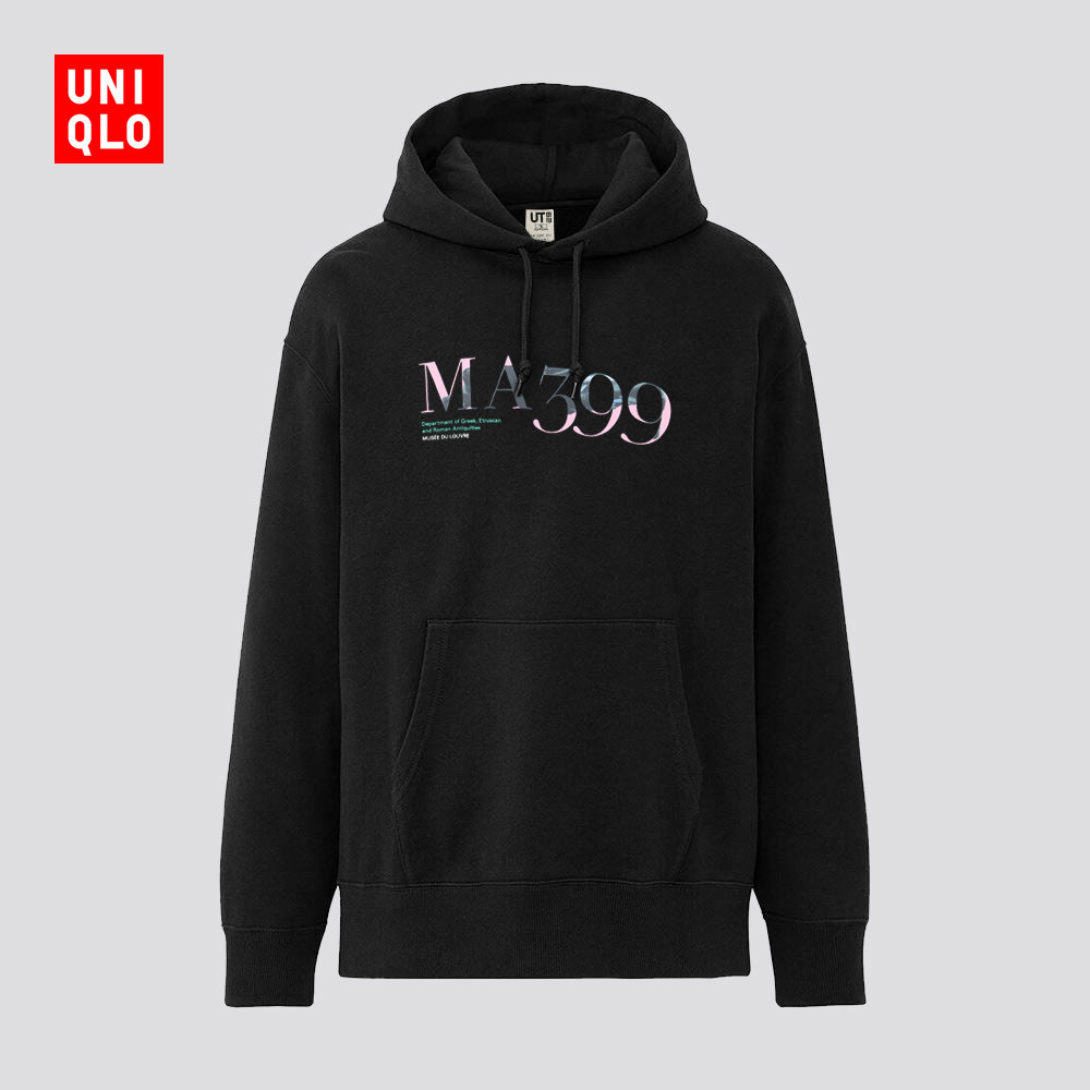 Uniqlo Men's Women's (UT) Louvre Museum hooded sweatshirt (long sleeves) 437648