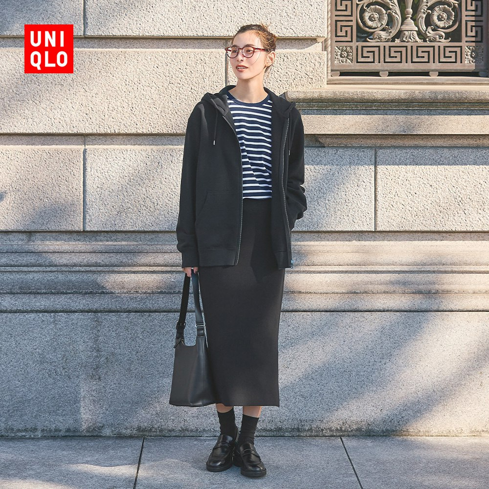 ユニクロ レディース ソフトコットン混ニットスカート スカート 25 春夏新作 476596