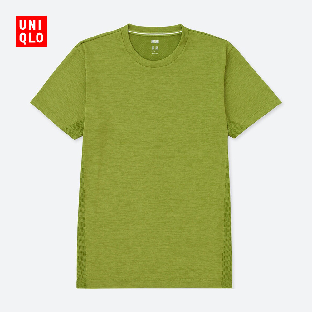 优衣库 UNIQLO 优衣库 DRY-EX 404147 男士圆领T恤