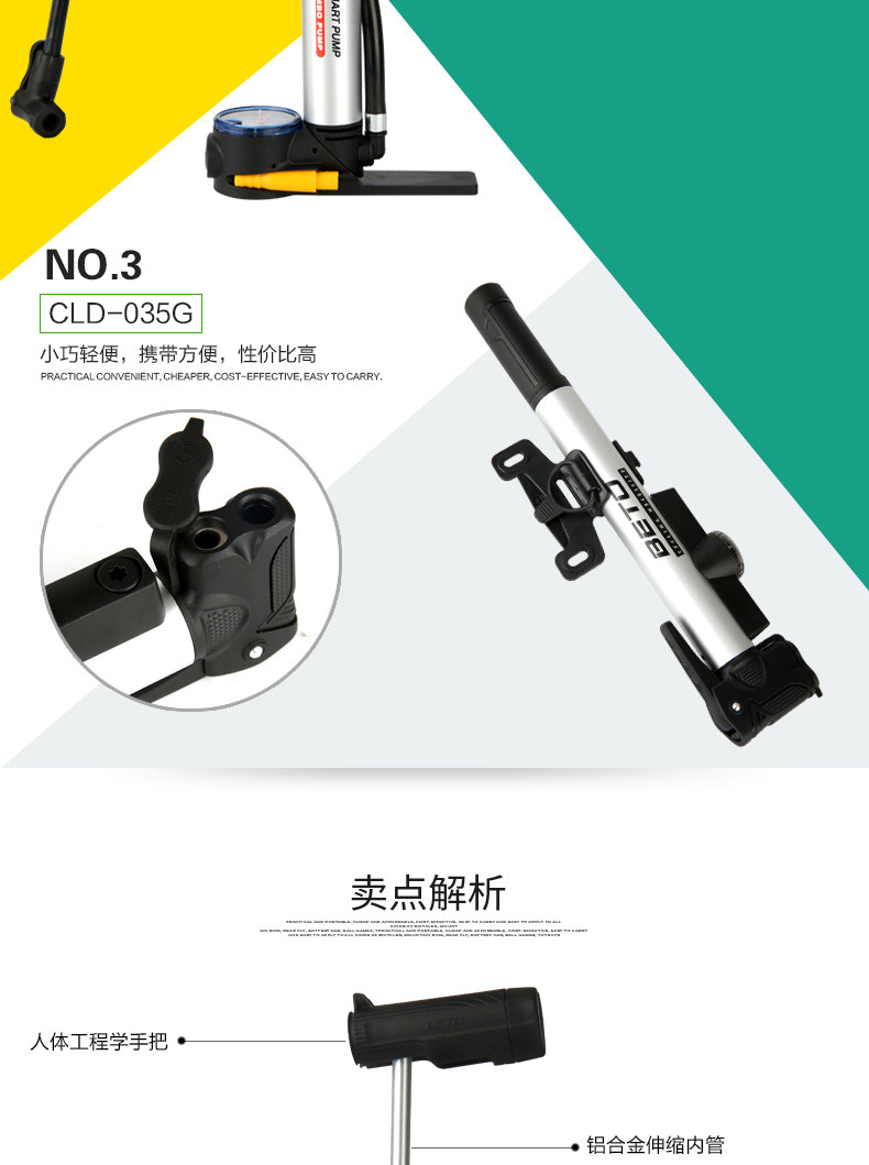 Pompe à vélo BETO - Ref 2388803 Image 10