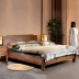Xưởng chế biến gỗ lạch mới Trung Quốc Zen đôi giường cũ gỗ elm 1,8 m giường hiện đại tối giản nội thất phòng ngủ - Giường