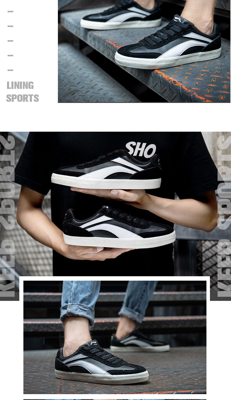 Giày nam Li Ning đích thực 2018 mới giày thông thường giày thời trang nam Giày nam mùa đông giày thể thao nam giày sneaker nam trắng