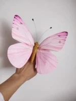 30 см [розовая красная бабочка