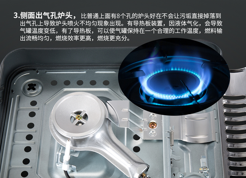 Lò tươi thẻ ngoài trời lò nướng di động ngoài trời bếp lò cắm trại gas gas gas bếp lò hoang dã - Bếp lò / bộ đồ ăn / đồ nướng dã ngoại bình ga mini namilux