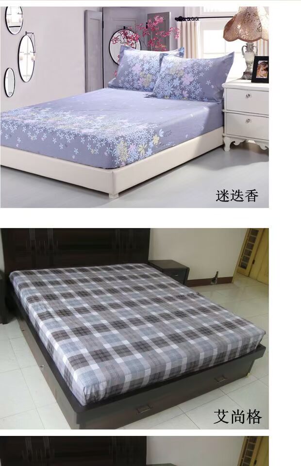100% cotton giường đơn 笠 Bông Simmons bảo vệ chống trượt đôi 1,5 m nệm / tấm phủ bụi Ga chun chần Everon