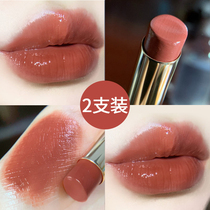Katzilan lipstick female student waterproof non-decolorizing niche brand Li Jiaqi 17 Iced milk tea color rotten tomato color