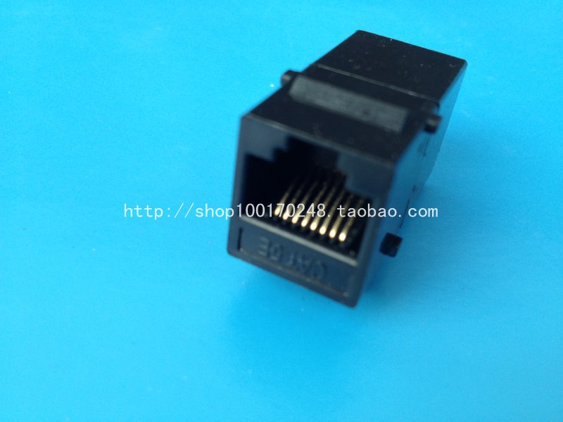 Original loaded high speed gold plated RJ45 mesh route connector Internet double-through head Internet through head model block for joint