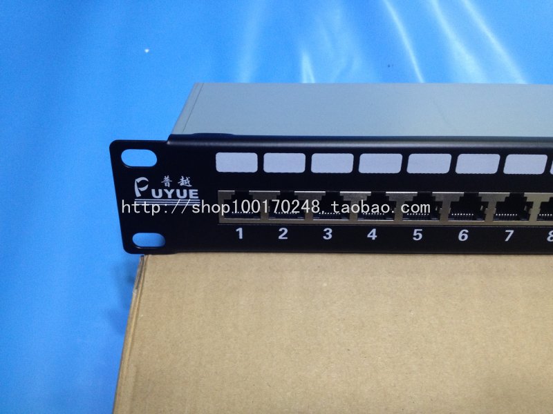 Puyue super five 24-port shielded network patch panel