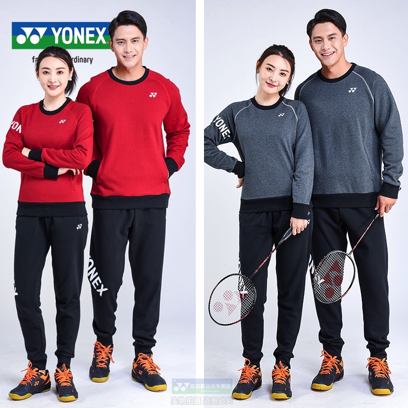 YY Autumn Winter New YONEX Yunieks Badminton Suit Men and Men Cavet Long Sleeves Suit 130061