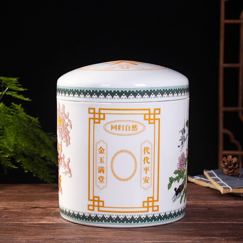 Pet Urns in Large, Medium, and Small Sizes, Moisture-Proof Jingdezhen Ceramic Urns, Burial Boxes, Coffins, Funeral Urns