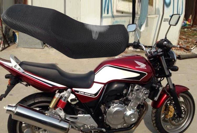 Xe máy độn đệm cho Honda CB400 bọc ghế lưới chống nắng thoáng khí che đường đua mat yên dài xe cub 50