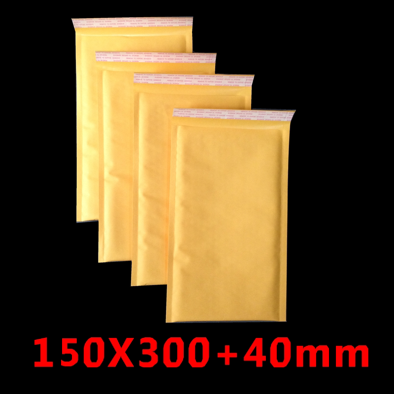 Kraft paper bubble envelope yellow 150X300 air packet ebay laptop battery pack 400 per carton