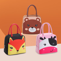 New Cartoon Portable Lunch Box Handbag Large Capacity Aluminum Foil Thickened Hand Carrying Insulated Bag Student Lunch Lunch Box
