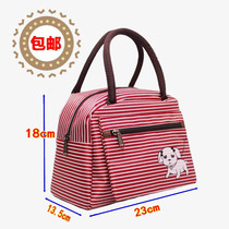 (Special offer every day)Canvas zipper tote bag Lunch bag cartoon student lunch box bag Mommy bag small bag female