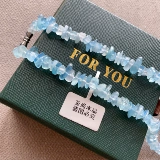 Натуральная сапфировая свежая увлажняющая модная природная руда, простой и элегантный дизайн, подарок на день рождения