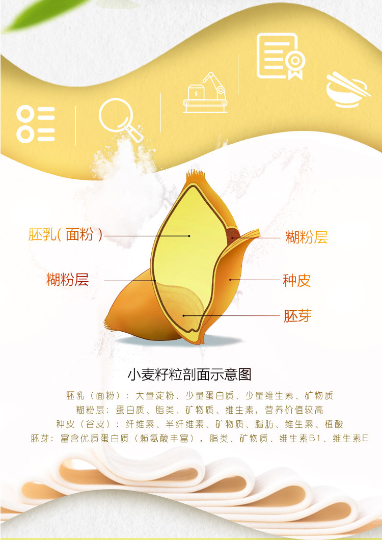 内蒙古直发 鑫乐 全麦粉 河套地区优质面粉 8斤 图2