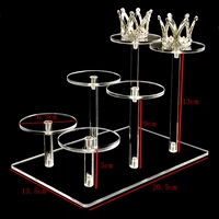 Прозрачный три -слой 6 стенд
