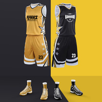 Basketball uniforms mens uniforms custom sports suits for middle school students uniforms jerseys street trends vests men