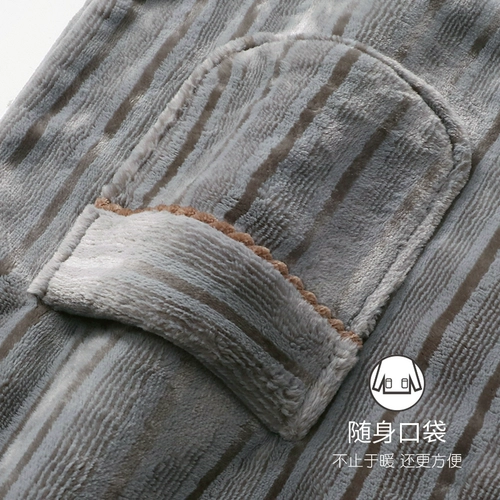 家乐芬 Демисезонная пижама, зимнее фланелевое бархатное термобелье, утепленный удерживающий тепло коралловый бархатный комплект